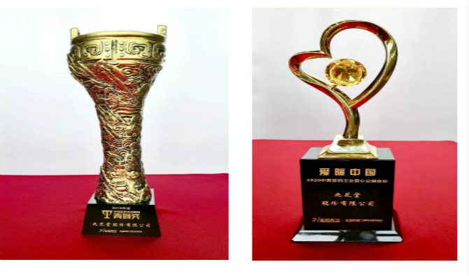 熱烈祝賀九芝堂榮獲2019年度中國醫藥市場營銷青銅獎，與“愛暖中國——2020中國醫藥工業愛心公益企業”稱號！